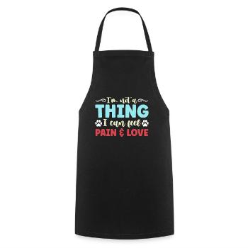 Abandoned Pets I'm Not A Thing Adopt Animal Lover - Cooking Apron - black - Front - AI Model Male 185 dark (185cm)