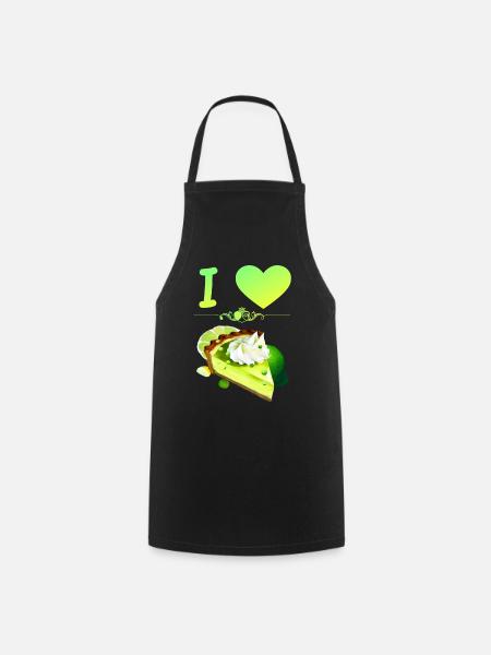 I Love Key Lime Pie - Kochschürze - Schwarz