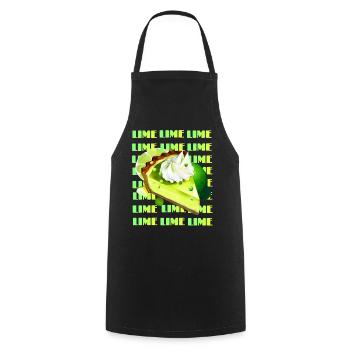 Key Lime Pie - Cooking Apron - black - Front - AI Model Male 185 dark (185cm)