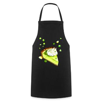 Lime Cake Lemon Lime - Cooking Apron - black - Front - AI Model Male 185 dark (185cm)