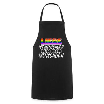 Beziehung Sexualität Lgbt Statement Liebe Homo - Kochschürze - Schwarz - Vorne - AI Model Male 185 dark (185cm)