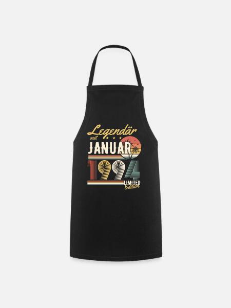 Legendär Seit Januar 1994 Geburtstag Geschenk - Kochschürze - Schwarz