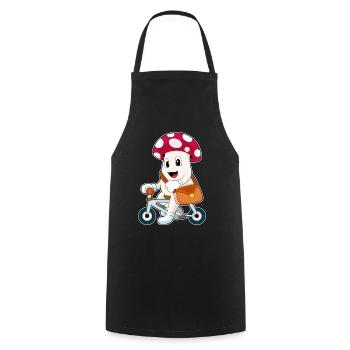 Pilz Bicycle - Cooking Apron - black - Front - AI Model Male 185 dark (185cm)