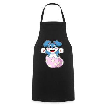 Rabbit Egg - Cooking Apron - black - Front - AI Model Male 185 dark (185cm)
