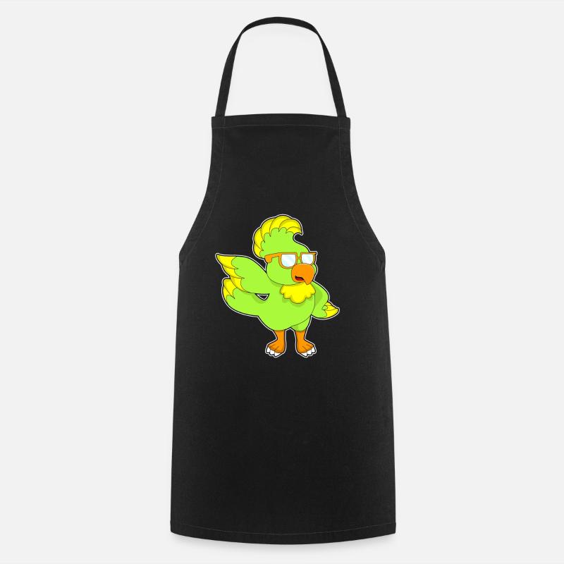 Parrot Sunglasses - Cooking Apron - black