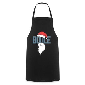 Boule Santa Tenue de pétanque pour Bouler pour boules - Tablier de cuisine - noir - Devant - AI Model Male 185 dark (185cm)