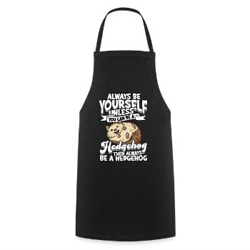 Propriétaires de hérissons Hérissons amoureux animal mignon - Tablier de cuisine - noir - Devant - AI Model Male 185 dark (185cm)
