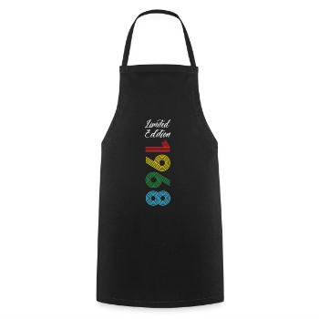 Limited Edition 1968 - Cooking Apron - black - Front - AI Model Male 185 dark (185cm)