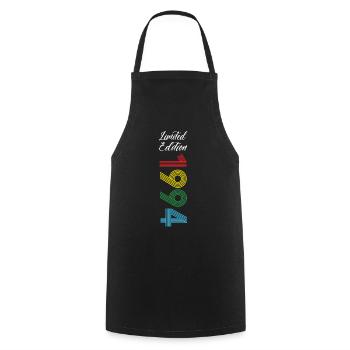 Édition limitée 1994 - Tablier de cuisine - noir - Devant - AI Model Male 185 dark (185cm)