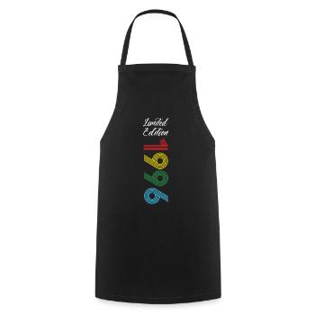Édition limitée 1996 - Tablier de cuisine - noir - Devant - AI Model Male 185 dark (185cm)