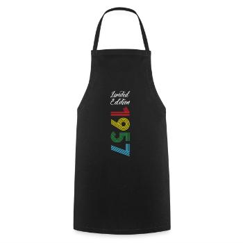 Édition limitée 1957 - Tablier de cuisine - noir - Devant - AI Model Male 185 dark (185cm)