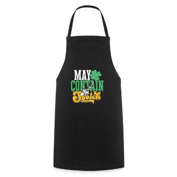 Buveur de whisky écossais irlandais Buvant de l’alcool - Tablier de cuisine - noir - Devant - AI Model Male 185 dark (185cm)