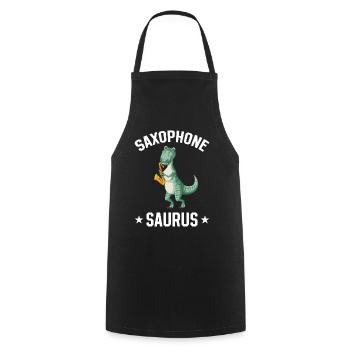 Saxophone Saurus Dino Sax Player Saxophone Player - Tablier de cuisine - noir - Devant - AI Model Male 185 dark (185cm)