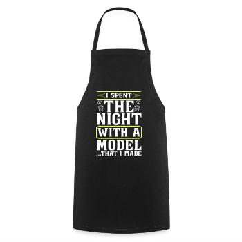 Architect Architects I Spent Night Architecture - Cooking Apron - black - Front - AI Model Male 185 dark (185cm)