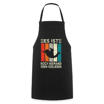 Parachutiste parac - Tablier de cuisine - noir - Devant - AI Model Male 185 dark (185cm)