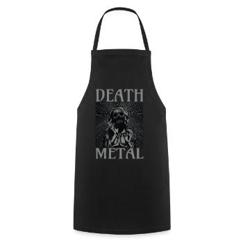Goth Satan Rock Festivals Black Heavy Death Metal - Kochschürze - Schwarz - Vorne - AI Model Male 185 dark (185cm)