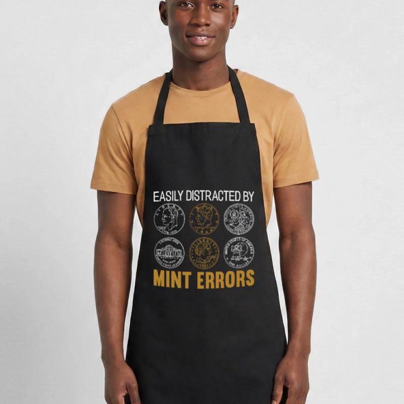 Easily Distracted By Mint Errors Cooking Apron