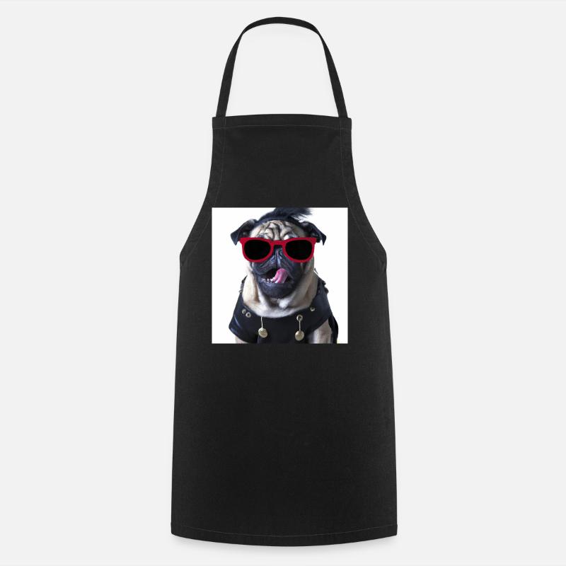 Carlin punk - Tablier de cuisine - noir