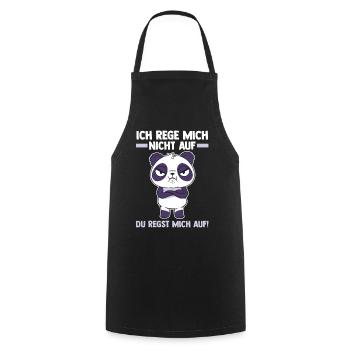 Ich Rege Mich Nicht Auf Du Regst Mich Auf Panda - Kochschürze - Schwarz - Vorne - AI Model Male 185 dark (185cm)