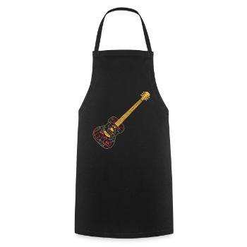 Guitar With Cats Guitar Guitarist Guitar Player Ca - Cooking Apron - black - Front - AI Model Male 185 dark (185cm)