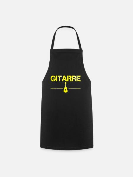 Gitarre - Kochschürze - Schwarz