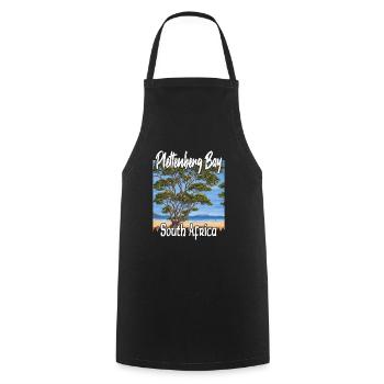 Plettenberg Bay Afrique du Sud - Tablier de cuisine - noir - Devant - AI Model Male 185 dark (185cm)