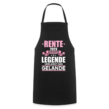Retraité 2023 Retraité 2023 Pension 2023 - Tablier de cuisine - noir - Devant - AI Model Male 185 dark (185cm)