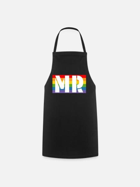 Rainbow shirt MR - Kochschürze - Schwarz