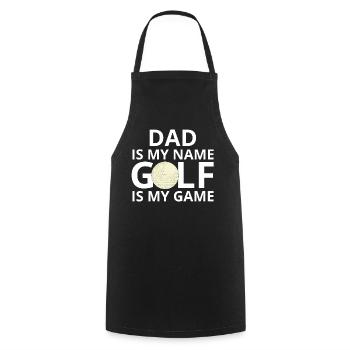 Golf, Golfer, Golffan - Kochschürze - Schwarz - Vorne - AI Model Male 185 dark (185cm)