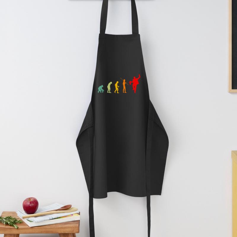 Evolution Aperitif lustiges Geschenk Mann Kochschürze