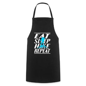 Alimentation Sommeil Randonnée - Tablier de cuisine - noir - Devant - AI Model Male 185 dark (185cm)