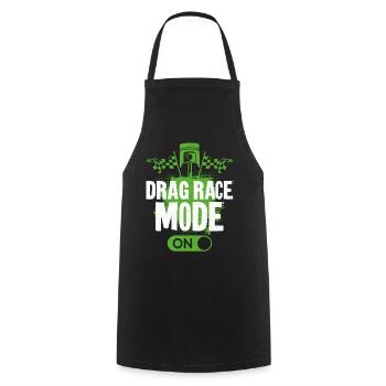 Course de dragsters Course de voitures Course de dragsters - Tablier de cuisine - noir - Devant - AI Model Male 185 dark (185cm)