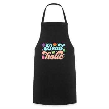 Beading Beadaholic Jewelry Making Beadwork Beader - Cooking Apron - black - Front - AI Model Male 185 dark (185cm)