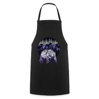 Alaska Gift USA Nature Bear Denali Grizzly Forest - Cooking Apron - black - Front - AI Model Male 185 dark (185cm)