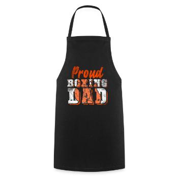Boxer Father Boxing Sports - Cooking Apron - black - Front - AI Model Male 185 dark (185cm)