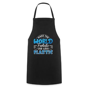 Climate Change Make The World Fantastic Awareness - Kochschürze - Schwarz - Vorne - AI Model Male 185 dark (185cm)