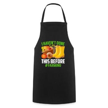 Farmer Tractor Farming Quota for Farmers - Cooking Apron - black - Front - AI Model Male 185 dark (185cm)