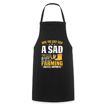 Farmer Tractor Farming Quota for Farmers - Cooking Apron - black - Front - AI Model Male 185 dark (185cm)
