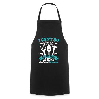 Farmer Tractor Farming Quota for Farmers - Cooking Apron - black - Front - AI Model Male 185 dark (185cm)