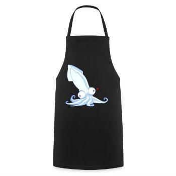 Pieuvre - Tablier de cuisine - noir - Devant - AI Model Male 185 dark (185cm)