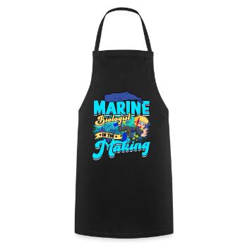 biologie marine biologiste marin biologie marine biologiste - Tablier de cuisine - noir - Devant - AI Model Male 185 dark (185cm)