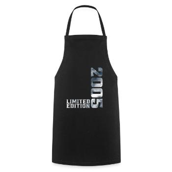 18 Years 18th Birthday Limited Edition 2005 - Cooking Apron - black - Front - AI Model Male 185 dark (185cm)