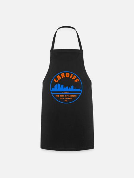 Cardiff Skyline Badge - Kochschürze - Schwarz