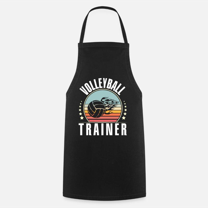 Volleyball Trainer - Kochschürze - Schwarz