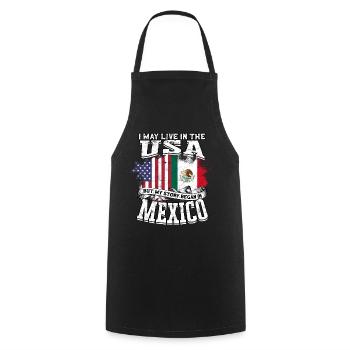 USA America Immigrants US Citizens American FL - Cooking Apron - black - Front - AI Model Male 185 dark (185cm)