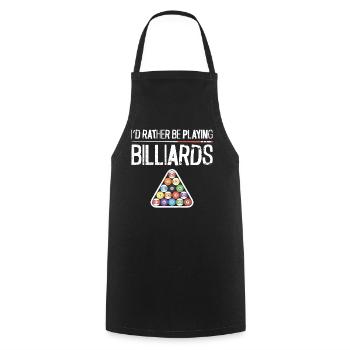 Billiards Pool Player Ball I'd - Cooking Apron - black - Front - AI Model Male 185 dark (185cm)