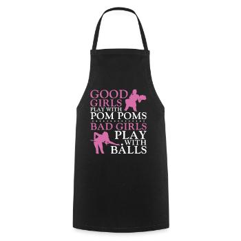 Billiards Pool Player Ball Girl - Cooking Apron - black - Front - AI Model Male 185 dark (185cm)