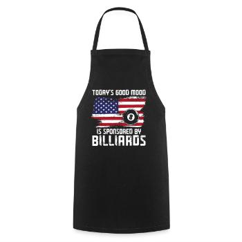 Billiards Pool Player Ball Vintage - Cooking Apron - black - Front - AI Model Male 185 dark (185cm)