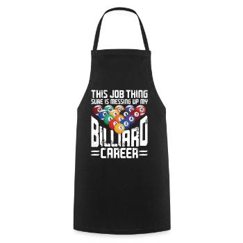 Billiards Pool Player Ball Vintage - Cooking Apron - black - Front - AI Model Male 185 dark (185cm)