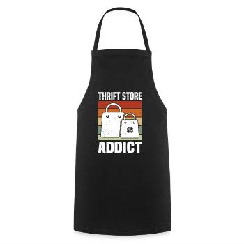Secondhand Shop Secondhand Eco Hipster Used - Cooking Apron - black - Front - AI Model Male 185 dark (185cm)